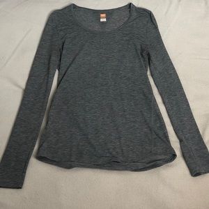 Gray athletic long sleeve shirt